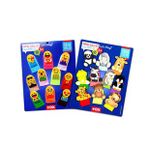 2 Set - 20 Parça Emojiler ve Vahşi Hayvanlar Parmak Kukla T106 T781