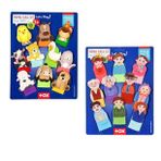 2 Set - 20 Parça Evcil Hayvanlar ve Aile Bireyleri Parmak Kukla T771 T752