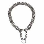 2 Sıra Zincir Köpek Boyun Tasması 50 Cm 2,5 Mm