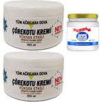 2 Tane Çörek Otu Kremi Xl Box Büyük Boy White 200 ml + Snow Kitten 50 ml Menthol Balm / Diz Dirsek Iskelet Sırt Bel Kas Agrilarina Masaj Seti - 2ye1