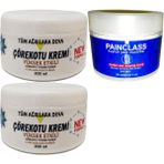 2 Tane Çörek Otu Kremi Xl Box Büyük Boy White Box 200 ml + Painclass Kuyruk Yağı 100 ml Kremi / Diz Dirsek Iskelet Sırt Bel Kas Agrilarina Masaj Seti - 2ye1