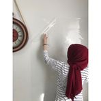 2 Tane Şeffaf Akıllı Kağıt Tahta Yazı Tahtası 100X120 Cm + Kalem