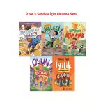 2 ve 3 Sınıf Okuma Seti Yedek Kaleci Mucizenin Adı Umut Şampiyon Altın Ayak Oyun Satıcısı İyilik Şampiyonası 5 Kitap Set