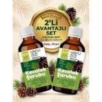 2 x 125 ml Cam Şişe Bergama Kozak Vakfı Kozalak Şurubu Giritli Metin Efendi - 250 ml