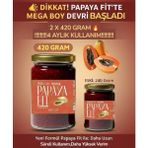 2 x 420 gr Herbal Papaya Fit Biberiyeli Bitkisel Macun 4 Aylık Kullanım - Kırmızı Meyveler