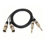 2 x Xlr Erkek 2x6.3mm Mono Kablo 2 Metre