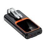 20.000 Mah Powerbank 22.5W Hızlı Şarj Taşınabilir Şarj Cihazı Çok Kablolu Dijital Göstergeli