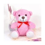 20-25 cm Papyonlu Pelüş, 20 Cm, Yumuşak, Sevgiliye Hediye,ayı,peluş Ayıcık,plush Toys,oturan Ayı,ofis Hediyesi,renkli Ayıcık (Pembe)