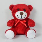 20-25 cm Papyonlu Pelüş Ayıcık, 20 cm Teddy Bear, Yumuşak, Sevgiliye Hediye, Teddy,Peluş Ayıcık,Plush Toys,Oturan ayı,Ofis Hediyesi,Renkli Ayıcık (Kırmızı)