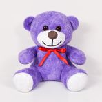 20-25 cm Papyonlu Pelüş Ayıcık, 20 cm Teddy Bear, Yumuşak Sevgiliye Hediye Teddy,Peluş Ayıcık,Plush Toys,Oturan ayı,Ofis Hediyesi,Renkli Ayıcık (Lila)