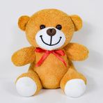20-25 cm Papyonlu Pelüş Ayıcık, Yumuşak Sevgiliye Hediye,Teddy,Plush Toys,Oturan ayı,Ofis Hediyesi,Renkli Ayıcık (kahve)