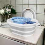 20-49 L Gri Katlanır Çamaşır Sepeti Büyük Boy 26 Lt Katlanabilir Sepet Plastik 60 x 40 Gri