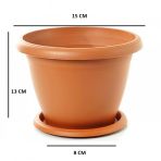 20 Adet 13 Cm Çiçek Saksısı Ve Saksı Altlığı Saksı