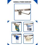 20 Adet 25 cm Galvaniz Kanallı Pano Raf Askısı Kanallı Pano Kancası
