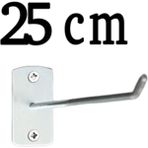 20 Adet 25 cm Metal Kanca Duvara ve Suntaya Monte Askı Aksesuarları - Seçenek 1 - Afrika Cevizi