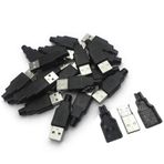 20 Adet 4pin 2.0 Usb Erkek Soket Plastik Kapaklı Usb Fiş Konektör