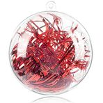 20 Adet 80 mm Süs Topları Noel Dekorasyon Topları, Şeffaf Plastik Doldurulabilir Süs Topu, Noel için Kendin Yap Şeffaf Plastik Toplar, Yeni Yıl Hediyesi, Düğün Ev Dekoru (7,8 cm)