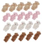 20 Adet Doldurulmuş Ayı Bebek Tüylü Bebekler Anahtarlık Dolması Hayvan Mini Peluş Hayvanlar Ağırlıklı Doldurulmuş Hayvan Sevimli Anahtarlıklar Toplu Peluş Oyuncaklar Pp Pamuk FAVOMOTO