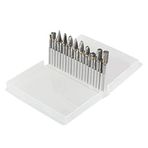 20 Adet Karbür Döner Aletler Tungsten Karbür Çift Kesim Kafa Şaft 1/8 İnç İşleme Çapak Alma Parlatma Oyma