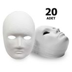 20 Adet. Karton Maske. Boyanabilir Eğitici Maske Boyama. Etkinlik