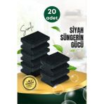 20 Adet Oluklu Siyah Simli Bulaşık Süngeri – Özel Dokulu Dayanıklı Pinterest Temizlik Süngeri Seti