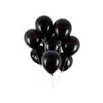 20 Adet Siyah Balon Helyumla Uçan Balon