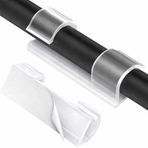 20 Adet Yapışkanlı Kablo Düzenleyici Sabitleyici Klips – USB, HDMI, Ethernet & Şarj Kabloları İçin Pratik Kablo Yönetimi – Ev, Ofis, TV Arkası & Masa Üstü İçin