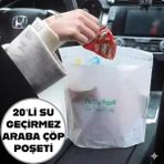 20 Adet Yapışkanlı Su Geçirmez Oto Araba Çöp Poşeti