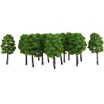 20 Adet Yeşil Ağaç Modeli Tren Demiryolu Wargame Diorama Park Manzara Düzeni N (Yurt Dışından)