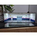 20 Araçlık Hotwheels Garaj Diorama 1.64 Ölçek - Mavi