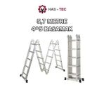 20 Basamaklı Akrobat Alüminyum Merdiven 5,7 Metre 4x5 Çok Amaçlı Katlanır Iskele Tipi Profesyonel Merdiven 570CM