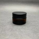 20 cc Cam Amber Krem Kavanozu - Kapak İçi Contalı- 20ml Kahverengi Krem Kavanozu x 10 Adet