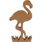 20 cm 18 mm Flamingo.dik Durabilir.boyanabilir Ham Ahşap Obje.ahşap Boyama Ürünü.ahşap Hayvan Figürü Hobi Boyama