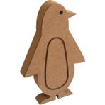 20 cm 18 mm Penguen. Dik Durabilir.boyanabilir Ham Ahşap Obje.ahşap Boyama Ürünü.ahşap Hayvan Figürü Hobi Boyama