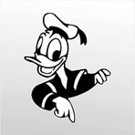 20 cm Daffy Duck Folyo Sticker