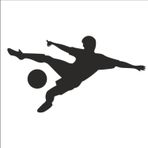 20 cm Futbolcu Folyo Sticker