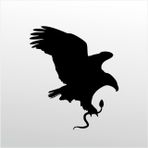 20 cm Kartal Folyo Sticker