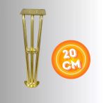 20 Cm Metal Boncuklu Koltuk Ayağı Mobilya Ayağı Ünite Ayağı Konsol Ayağı Puf Berjer Ayağı