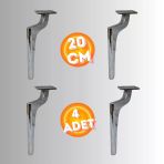 20 Cm Metal Zirve Ayak Koltuk Ayağı Mobilya Ayağı Ünite Ayağı Konsol Ayağı Puf Berjer Ayağı ( 4 Adet)