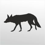 20 cm Tilki Folyo Sticker