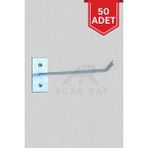 20 cm Vidalı Kanca Seti, 50 Adet Raf Aksesuarı, Dayanıklı ve Pratik Kullanım - Seçenek 1 - Antrasit