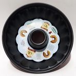 20 Dilimli Dışı Emaye İçi Teflon Ortası Delikli 25cm Çapında Kek Kalıbı Delik Çapı 7cm