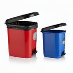 20 Lt ve 9 Lt Plastik Pedallı Çöp Kovası 2'li Set