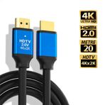 20 Metre 4k Ultra Hd 2.0v Alüminyum Başlık Altın Uçlu Hdmi Kablo