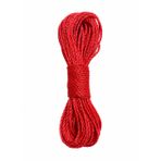 20 Metre Kırmızı Naylon İp 3 mm, Çok Amaçlı Dayanıklı Çamaşır İpi, Kamp Bahçe Balkon Hamak ve Taşıma Sabitleme İpi, Dayanıklı Çamaşır İpi Kalın, Asma İpi Güçlü Halat İp, Sağlam İp, Kaliteli