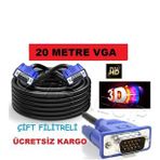 20 METRE VGA WGA 20MT MONİTÖR BİLGİSAYAR TV ARA KABLOSU