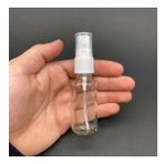 20 Ml Şeffaf Cam Şişe Beyaz Spreyli , 20Cc Şeffaf Spreyli Boş Şişe x 6 Adet