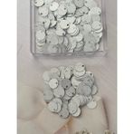 20 mm (2 Cm) Simli Pul Çanta, Supla, Patik Pulu 25 gr 62 Simli Gümüş