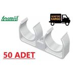 20 MM PPRC ÇİFTLİ BORU KELEPÇESİ (FORMÜL) 50 ADET