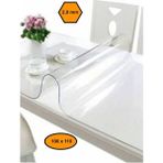 2,0 mm Pvc Masa Örtüsü, Şeffaf Masa Kaplaması, 100X110
